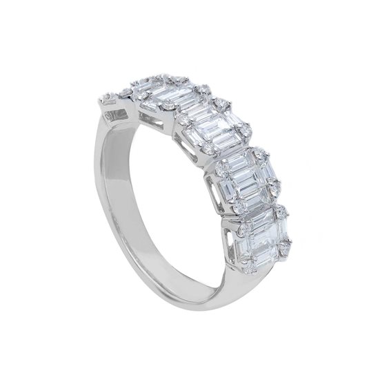 Ring Babila Milano Woman in White Gold Diamante 1.38 Ct 2589398BB - 2589398BB